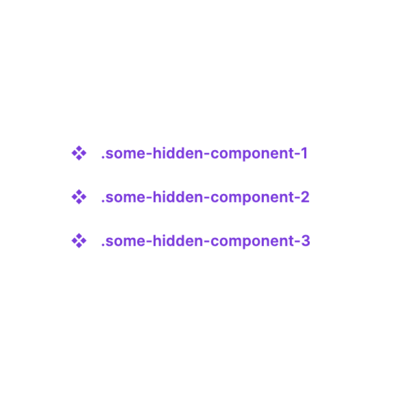 Consistently named hidden components in Figma