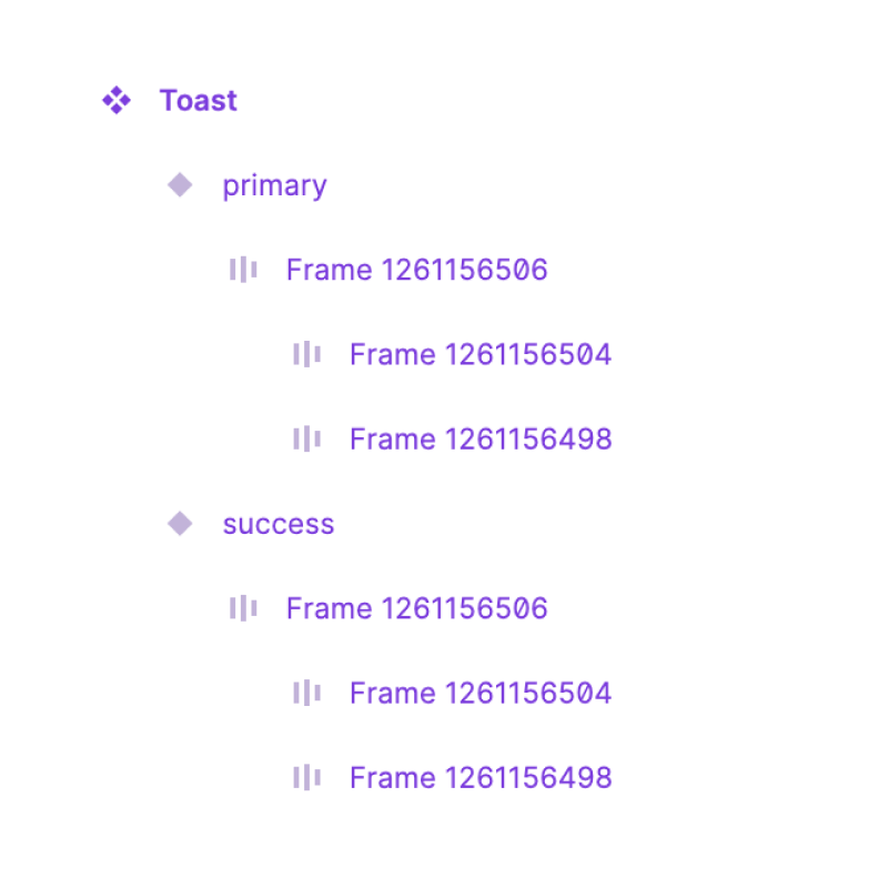 Component layers with default frame names